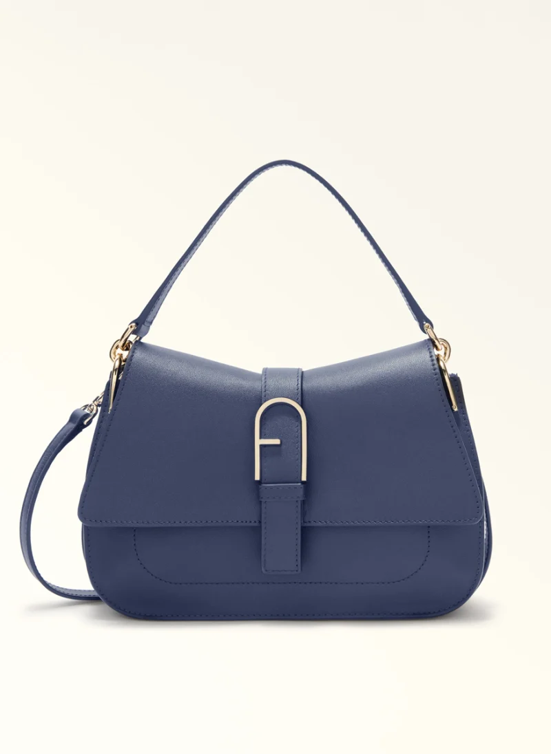 Чанта Furla Flow Medium Nuvola Blu Reale