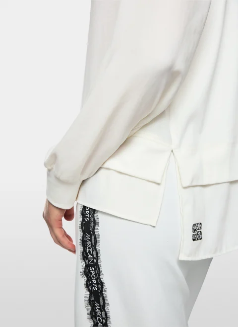 Суитшърт 'Waterfall-style collar' Marc Cain Sports — снимка 5