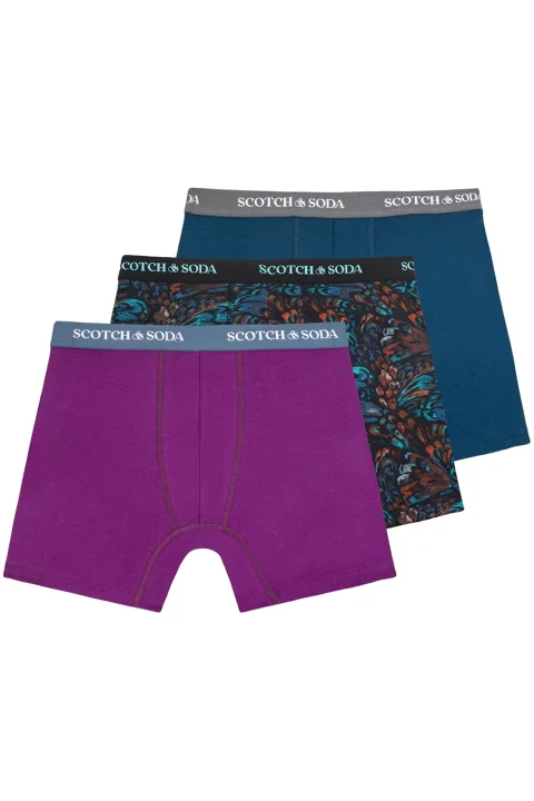 Бельо (Pack of 3) Ctn Strtch Bxr Brf-Mnl Box SSFA25M156476 442 teal