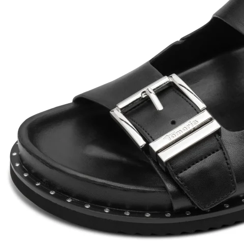 Дамски Равни Чехли TAMARIS – 1-27423-46-001 BLACK — снимка 4