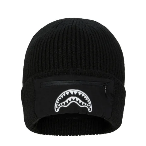 Черна плетена шапка POCKET BEANIE SPRAYGROUND