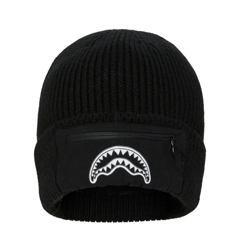Черна плетена шапка POCKET BEANIE SPRAYGROUND