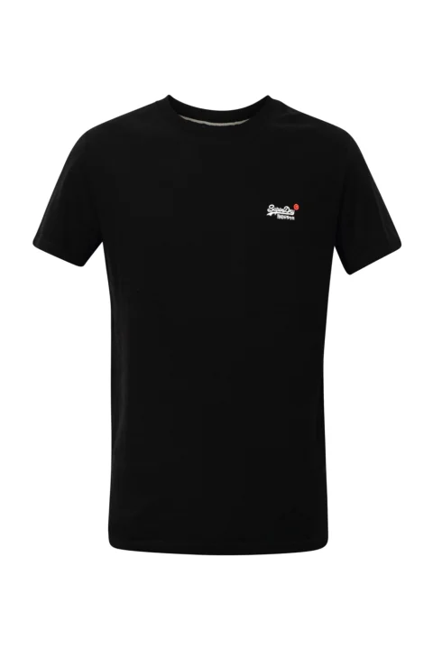 T-Shirt D1 Essential Contrast Emb M1012078B 02a black
