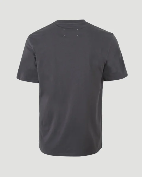 Cotton T-Shirt in Grey — снимка 2