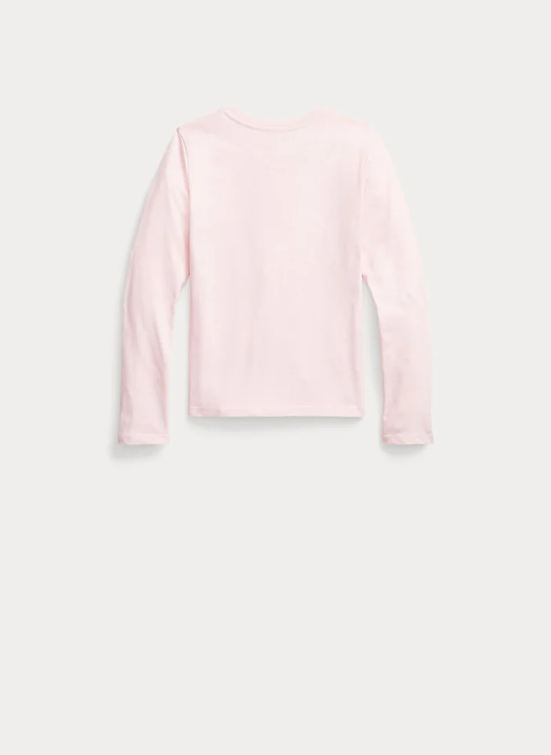 Блуза с лого бродерия Ralph Lauren Kids 7-14 — снимка 2