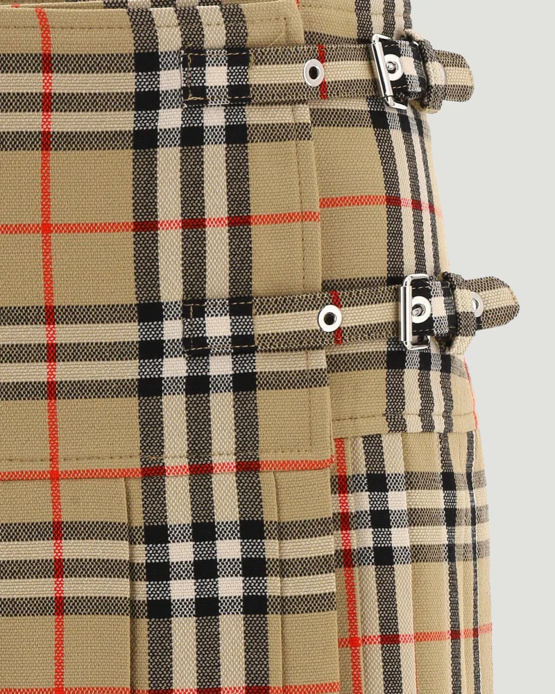 Beige Check Skirt — снимка 2