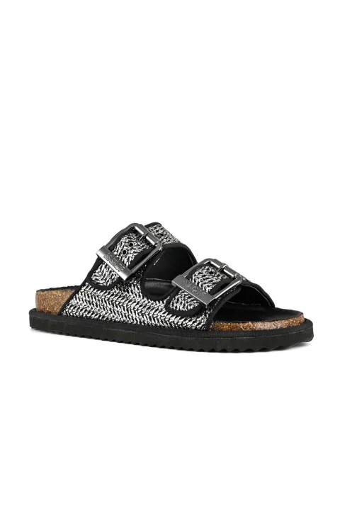 Сандали Sandal Laminated Rafia COC.HC.BIOW07 gun — снимка 2