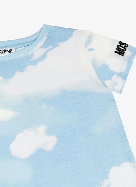 Тишърт с принт Moschino Kids — снимка 2