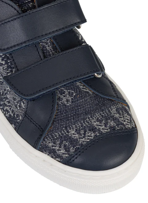 Кецове с детайли от кожа Etro Kids — снимка 3