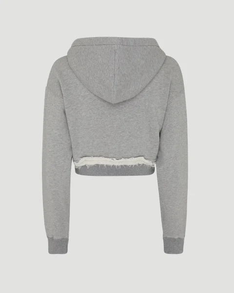 Cotton Hoodie in Grey — снимка 2