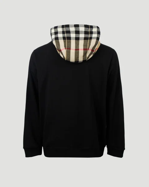 Check Hood Cotton Zip Hoodie — снимка 2