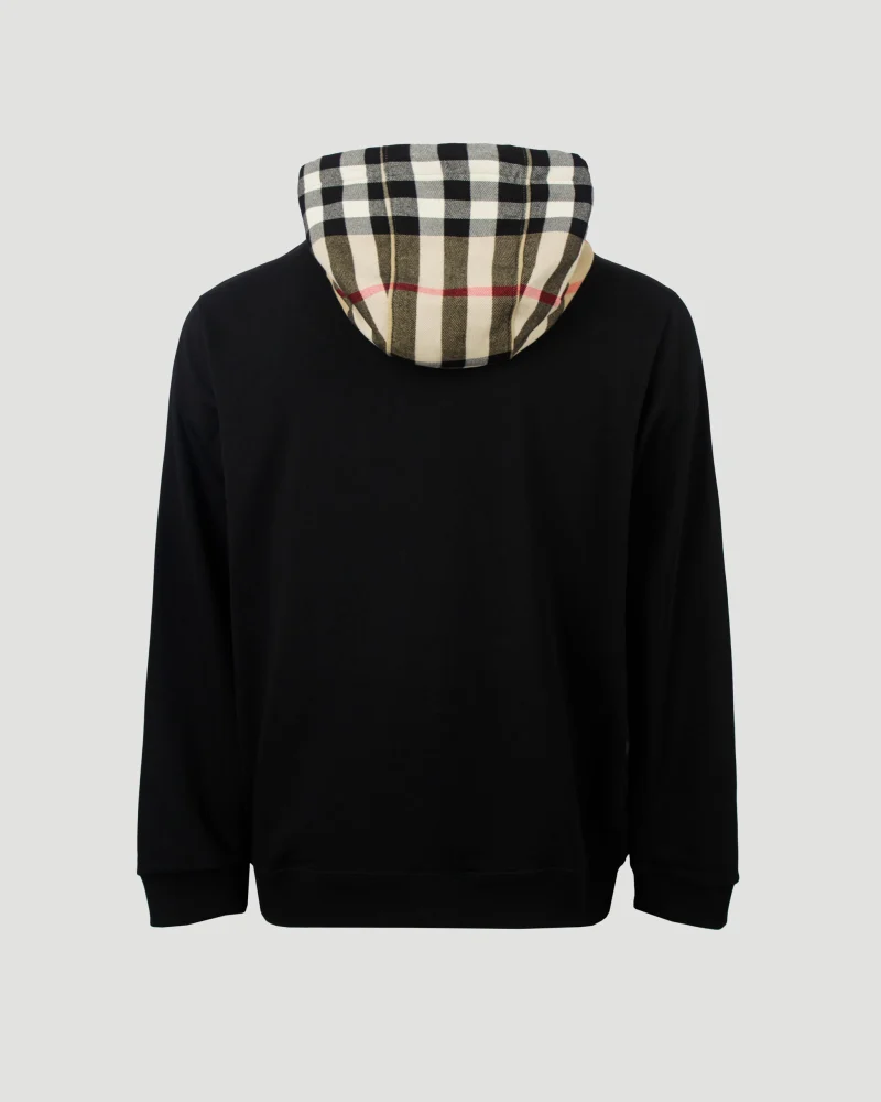 Check Hood Cotton Zip Hoodie — снимка 2
