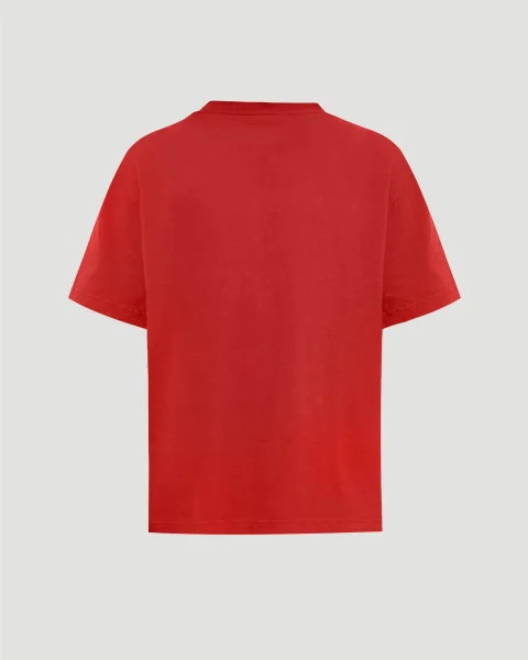 The Gros Grain T-Shirt in Dark Red — снимка 3