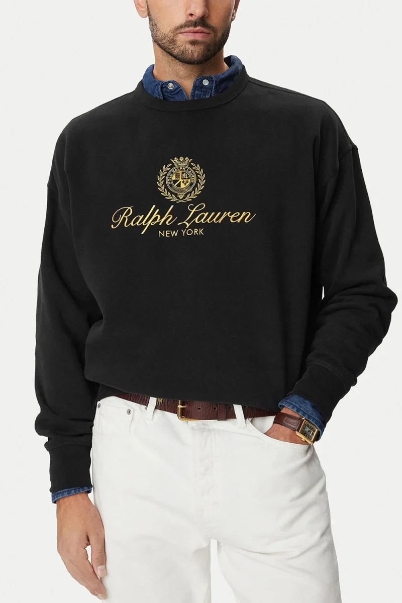 Суичър Rl Fleece-Knt 710B28743002 001 black — снимка 2