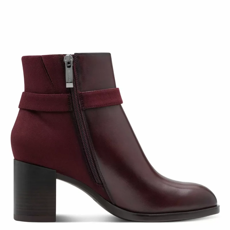 Дамски Боти На Ток TAMARIS – 1-25363-45-537 MERLOT — снимка 2
