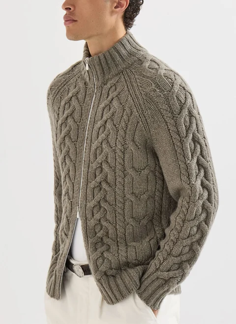 Жилетка от кашмир 'Feather yarn' Brunello Cucinelli