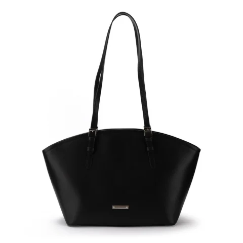 Дамска черна чанта Perla 2009 Cromia — снимка 1