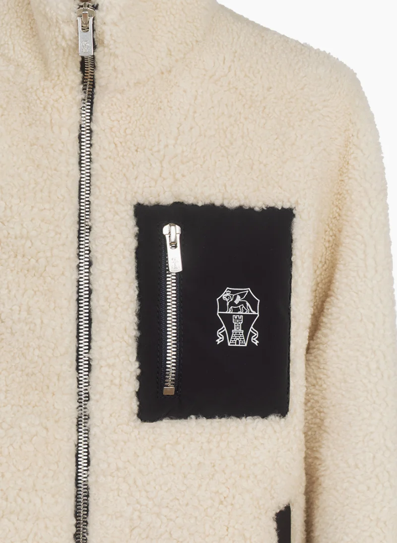 Яке с контрастни детайли Brunello Cucinelli Kids 4-6 — снимка 3