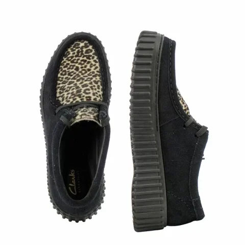 Дамски Ежедневни CLARKS – 26181189 TORHILL BEE LEOPARD PRINT — снимка 4