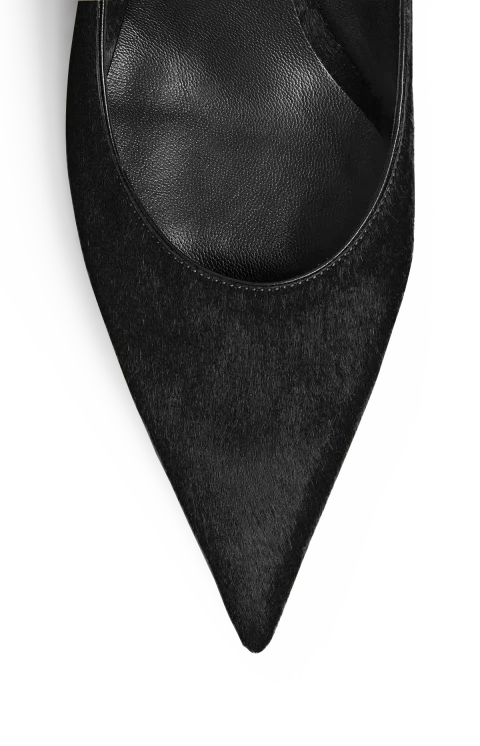 Valerie Low Pump in Black Calfhair — снимка 3