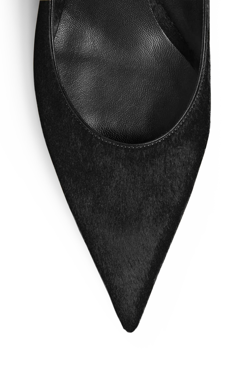 Valerie Low Pump in Black Calfhair — снимка 3