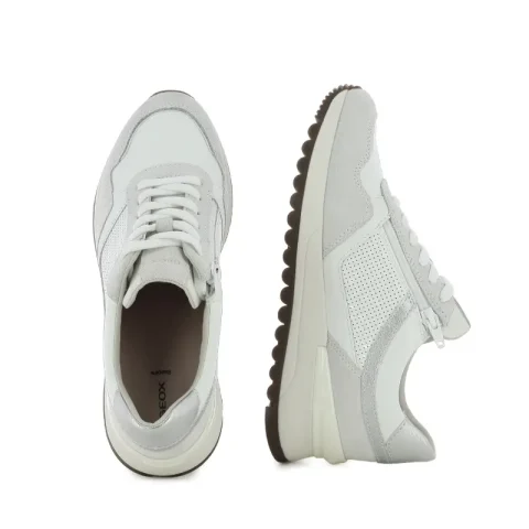 Дамски Сникърс GEOX – D6500A D DESYA WHITE/OFF WHITE — снимка 5
