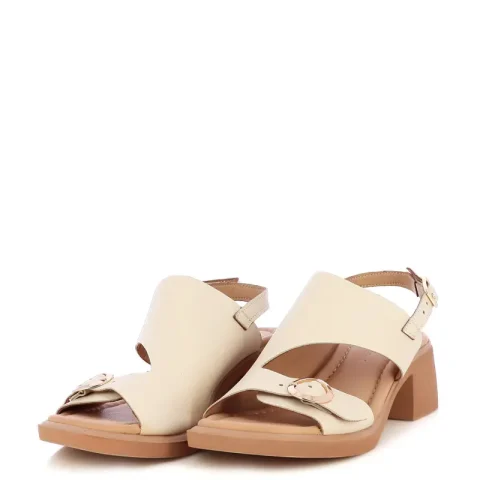 Дамски Сандали На Ток CARLO FABIANI – 247-3669 CREMA — снимка 3