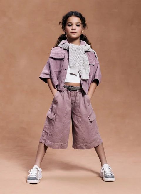 Топ с монили Brunello Cucinelli Kids 8-10 — снимка 8