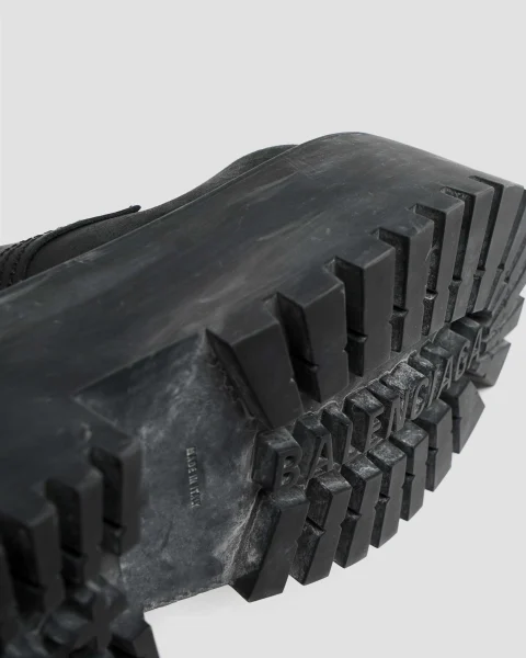 Strike Platform Lace-Ups in Black — снимка 5