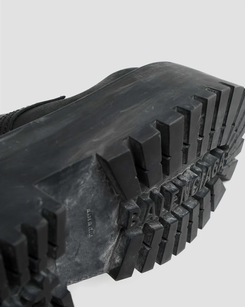 Strike Platform Lace-Ups in Black — снимка 5