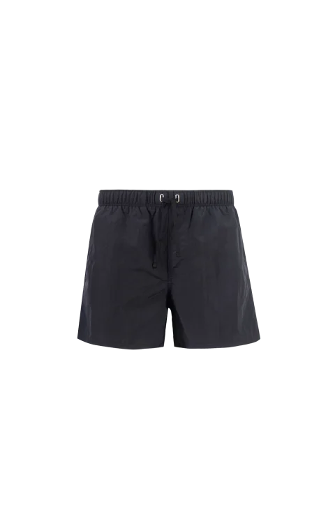Swim Shorts with Givenchy Paris Embroidery in Black