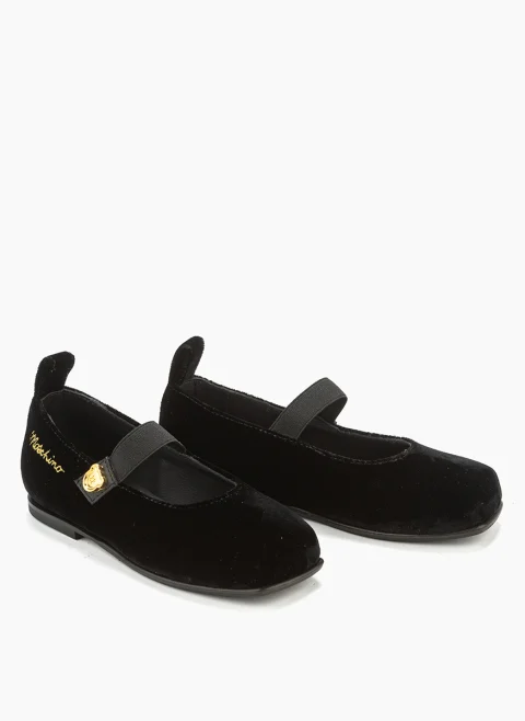 Балеринки с метален детайл Moschino Kids — снимка 2