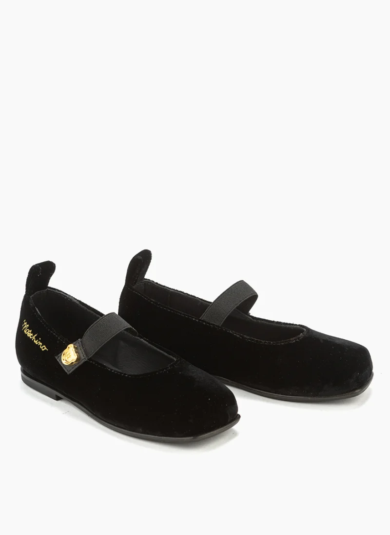 Балеринки с метален детайл Moschino Kids — снимка 2