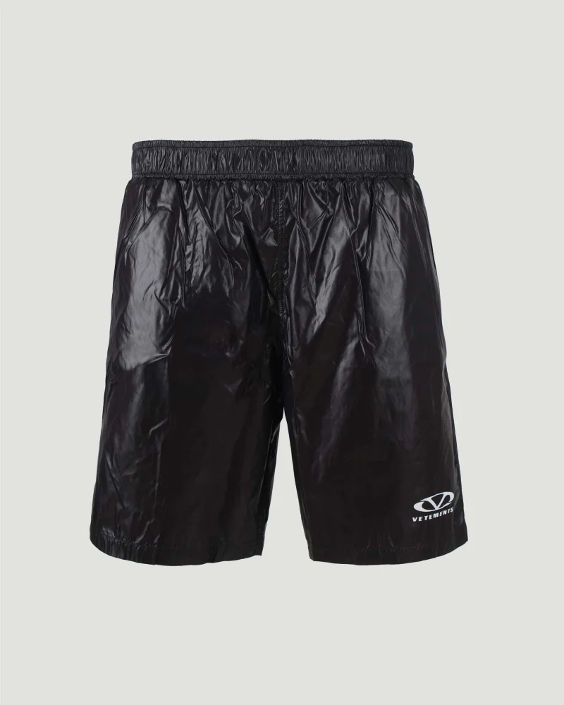 Black Swim Shorts with Logo