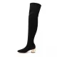 Дамски черни чизми Casadei — снимка 4