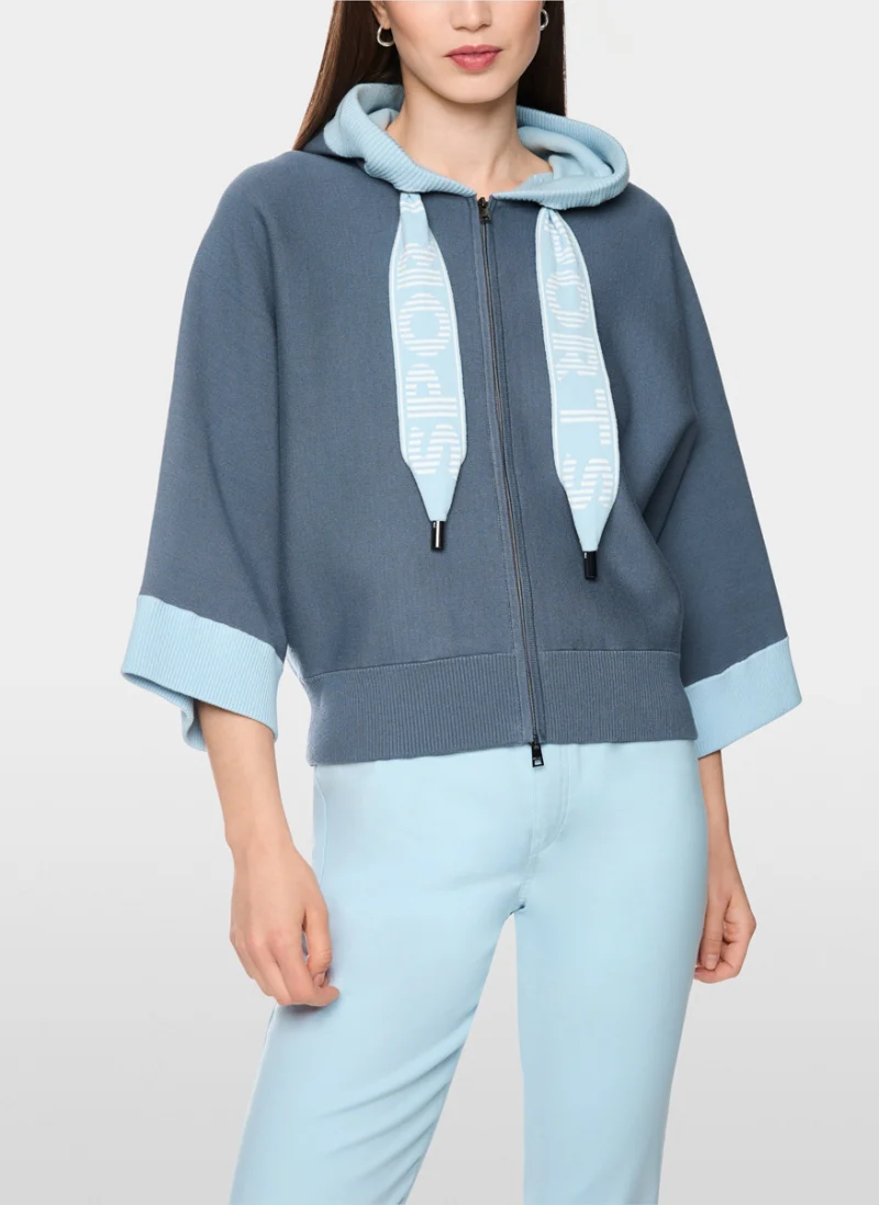 Суитшърт от фино плетиво 'Oversized fit' Marc Cain Sports