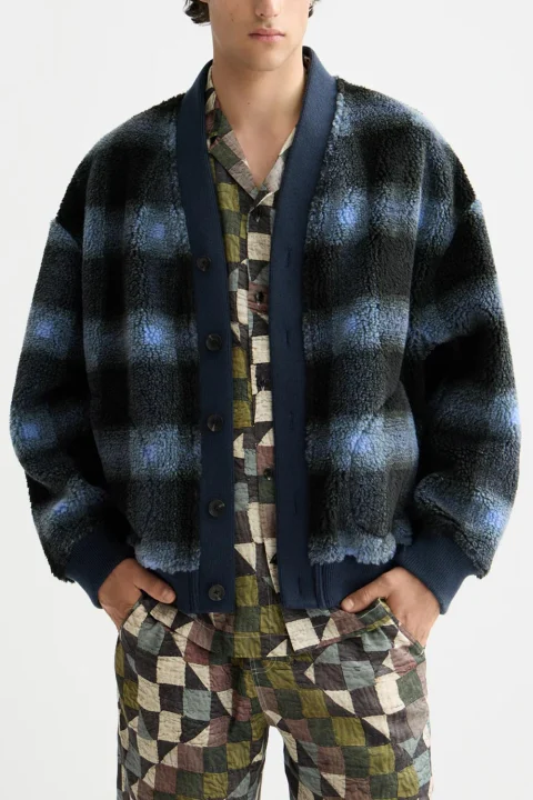 Жилетка Polar Fleece 181529 210 thyme/ blue bonnet shadow check aop — снимка 2