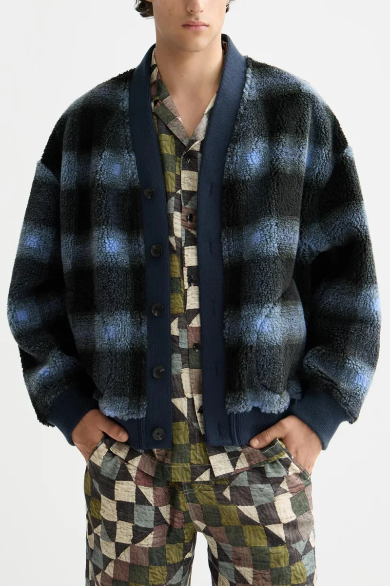 Жилетка Polar Fleece 181529 210 thyme/ blue bonnet shadow check aop — снимка 2