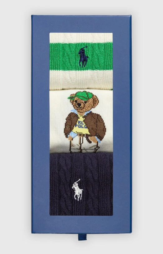Комплект от 3 чифта чорапи Polo Bear — снимка 2