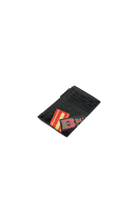 Cash Large Long Coin and Card Holder in Black — снимка 2