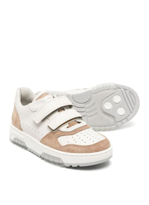 Кецове с велурени детайли Brunello Cucinelli Kids — снимка 3