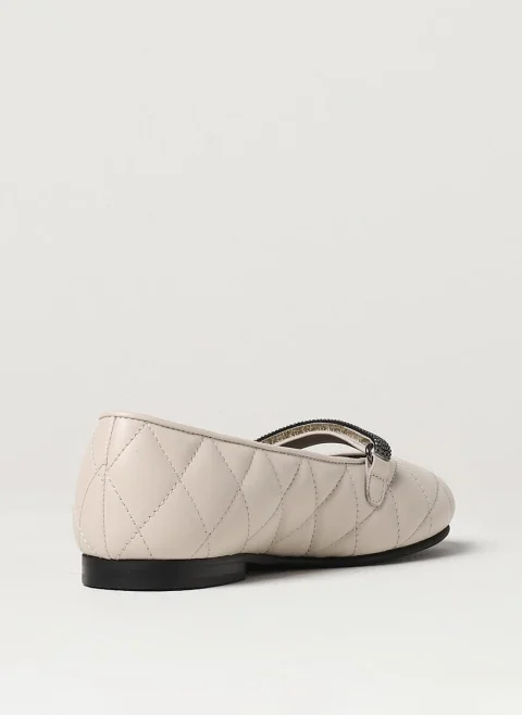 Пантофки с монили Brunello Cucinelli Kids — снимка 2
