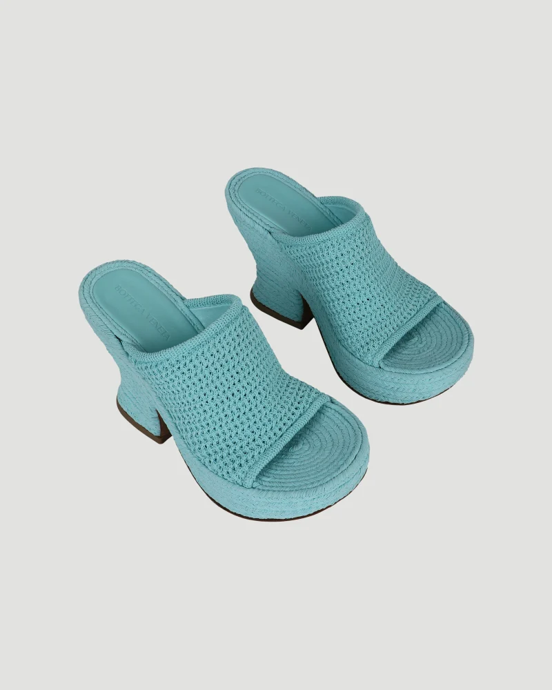 Wedge Knit Mules — снимка 2