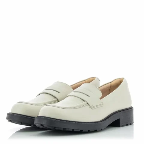 Дамски Лоуфър CLARKS – 26177778 ORINOCO2 PENNY IVORY LEATHER — снимка 2