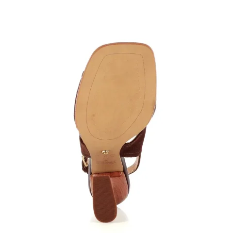 Дамски Сандали На Ток CECCONELLO – 2718005 BROWNIE — снимка 5