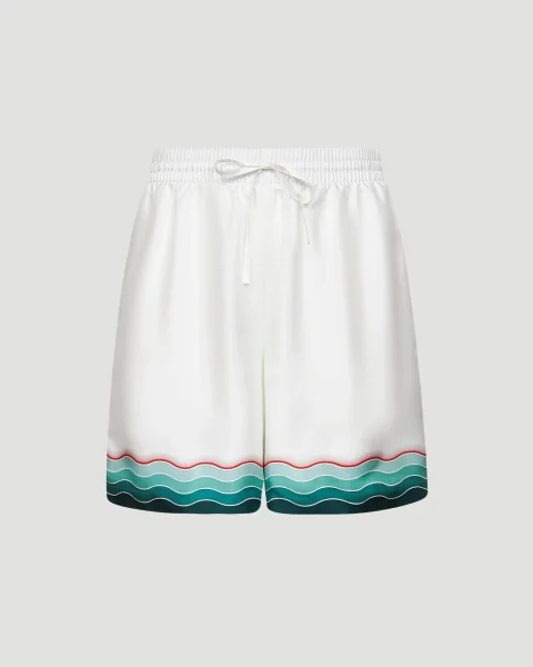 Montagne Ondulee Silk Shorts