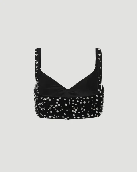 Wool Top in Black — снимка 3