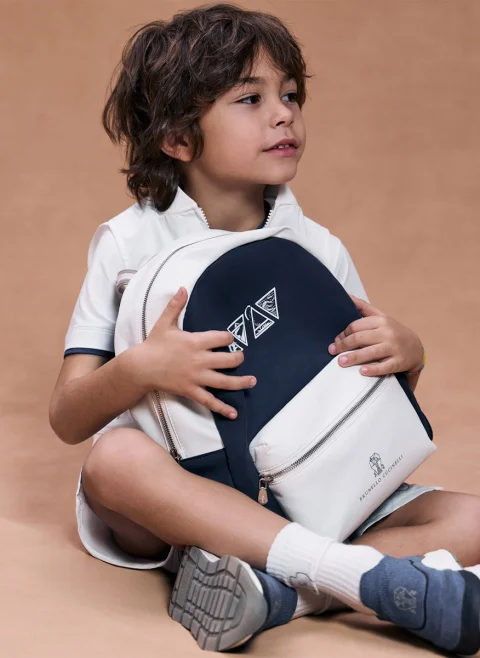 Раница с принт Brunello Cucinelli Kids — снимка 5