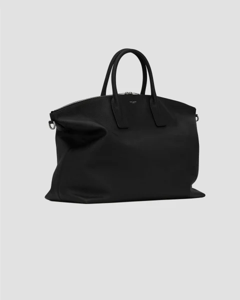 Giant Bowling Bag in Soft Grained Leather — снимка 4