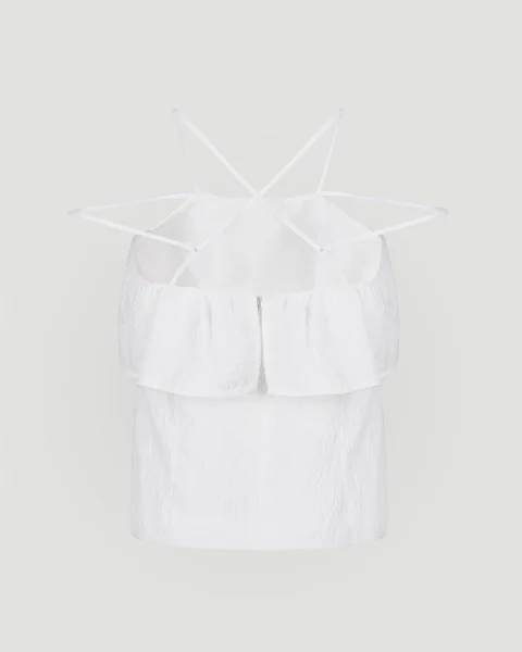 Ivory Knit Lace Top — снимка 2